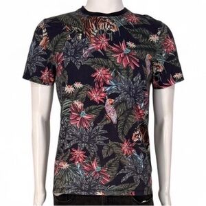 Ted Baker London Tropical Print Short Sleeve Shirt